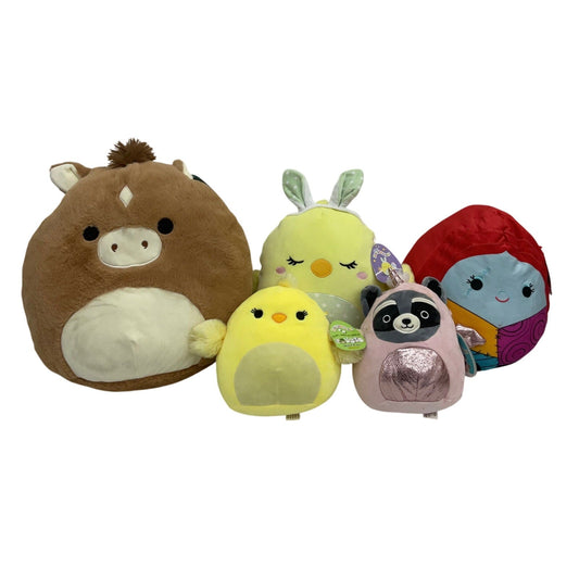 LOT 5 lbs Squishmallow Soft Character Plush Stuffed Preowned Horse Easter Chick - Warehouse Toys