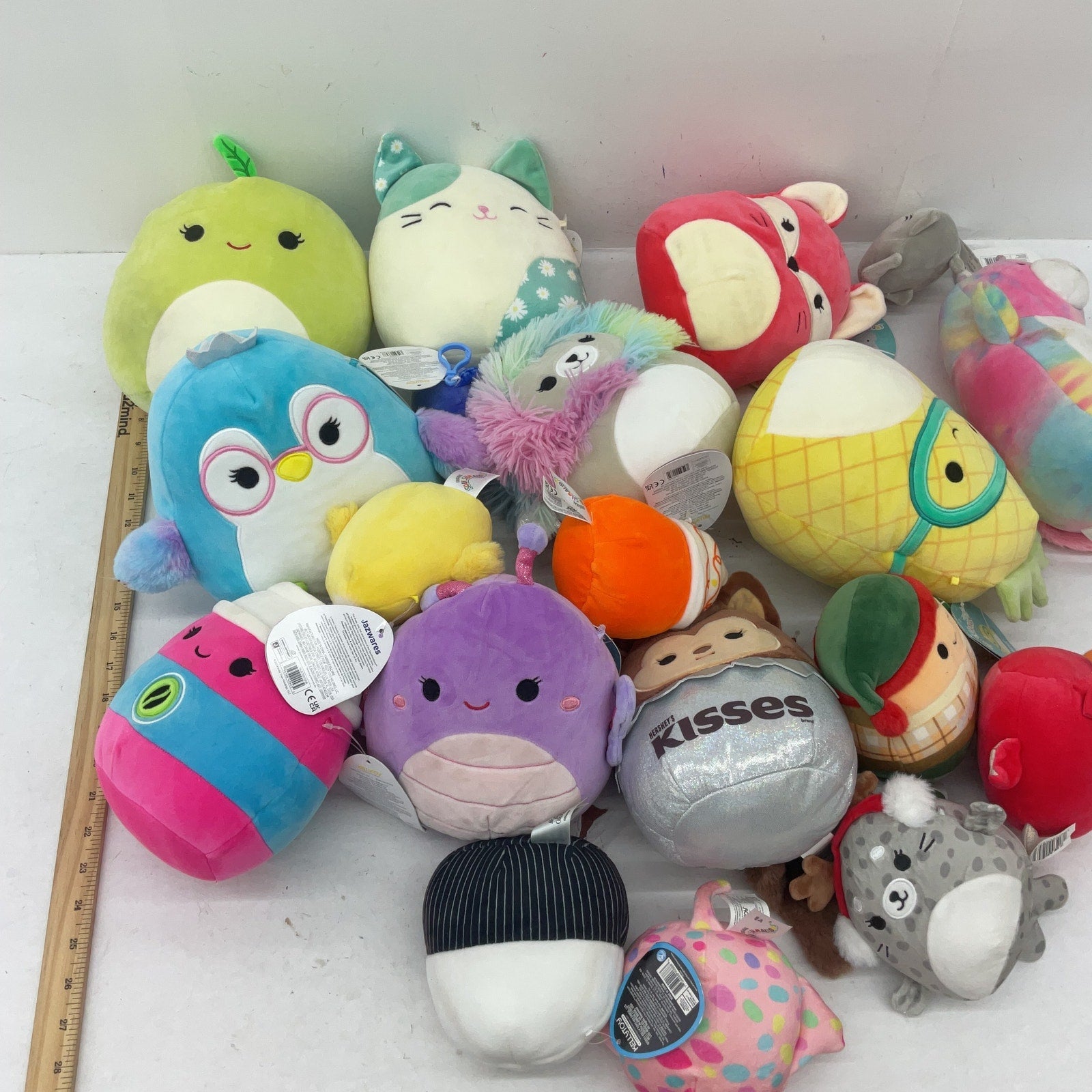 LOT 5 lbs Squishmallow Soft Character Plush Stuffed Toys Preowned Pillow Dolls - Warehouse Toys