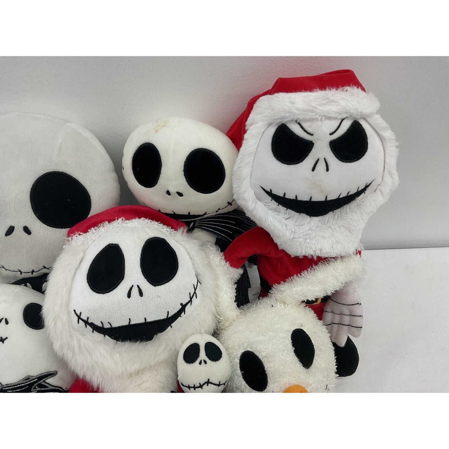 LOT 7 Disney The Nightmare Before Christmas Plush Doll Figures Jack Skellington - Warehouse Toys