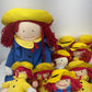 LOT 8 LBS Madeline Storybook Yellow Blue Plush Stuffed Play Dolls - Preowned - Warehouse Toys