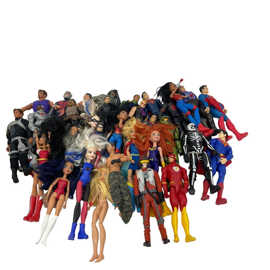 LOT DC Comics Super Hero Villain Play Dolls Star Wars Marvel 15 lbs Preowned - Warehouse Toys