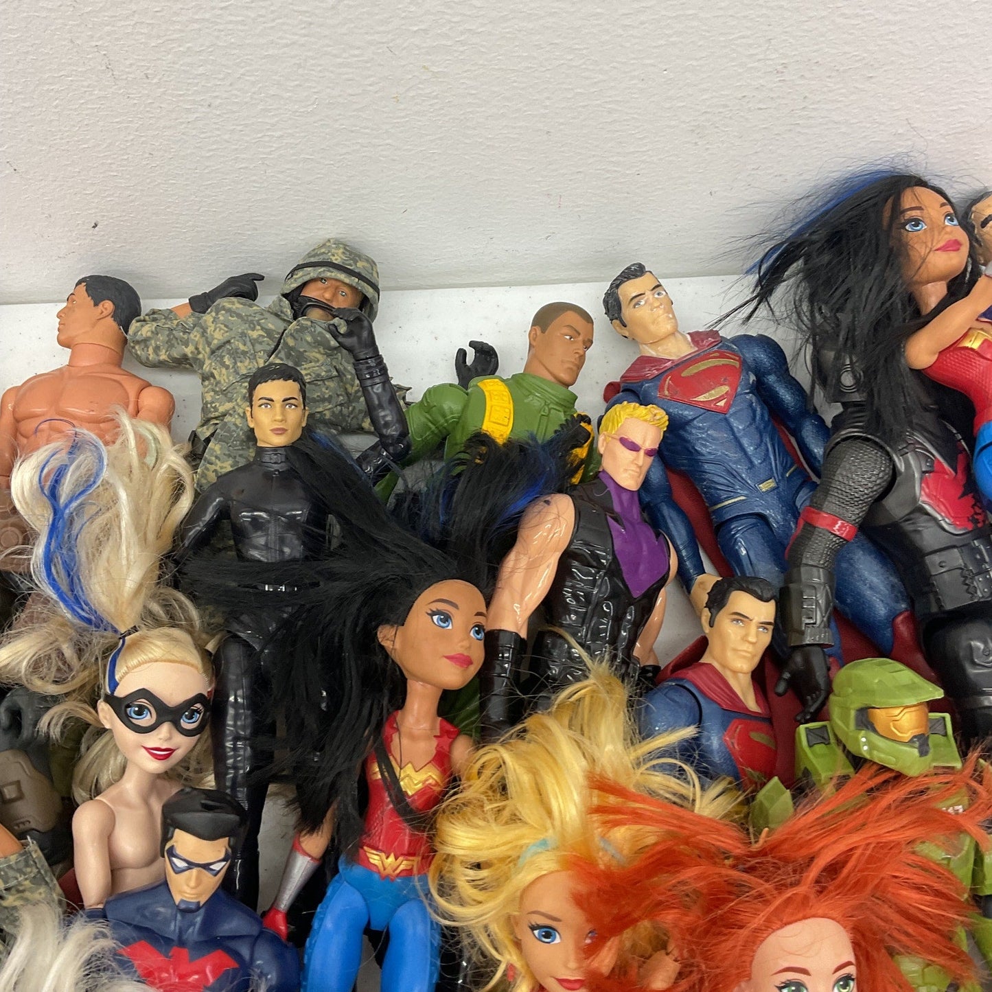 LOT DC Comics Super Hero Villain Play Dolls Star Wars Marvel 15 lbs Preowned - Warehouse Toys