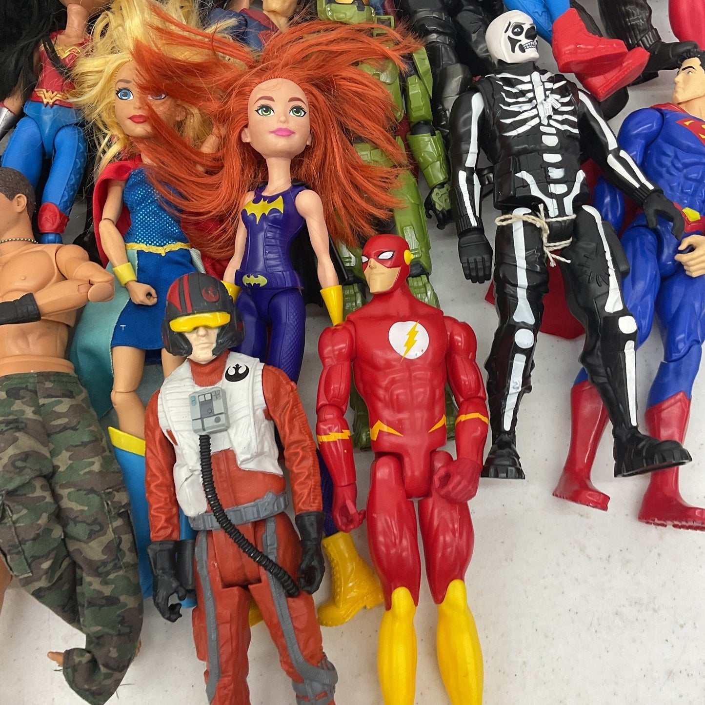 LOT DC Comics Super Hero Villain Play Dolls Star Wars Marvel 15 lbs Preowned - Warehouse Toys