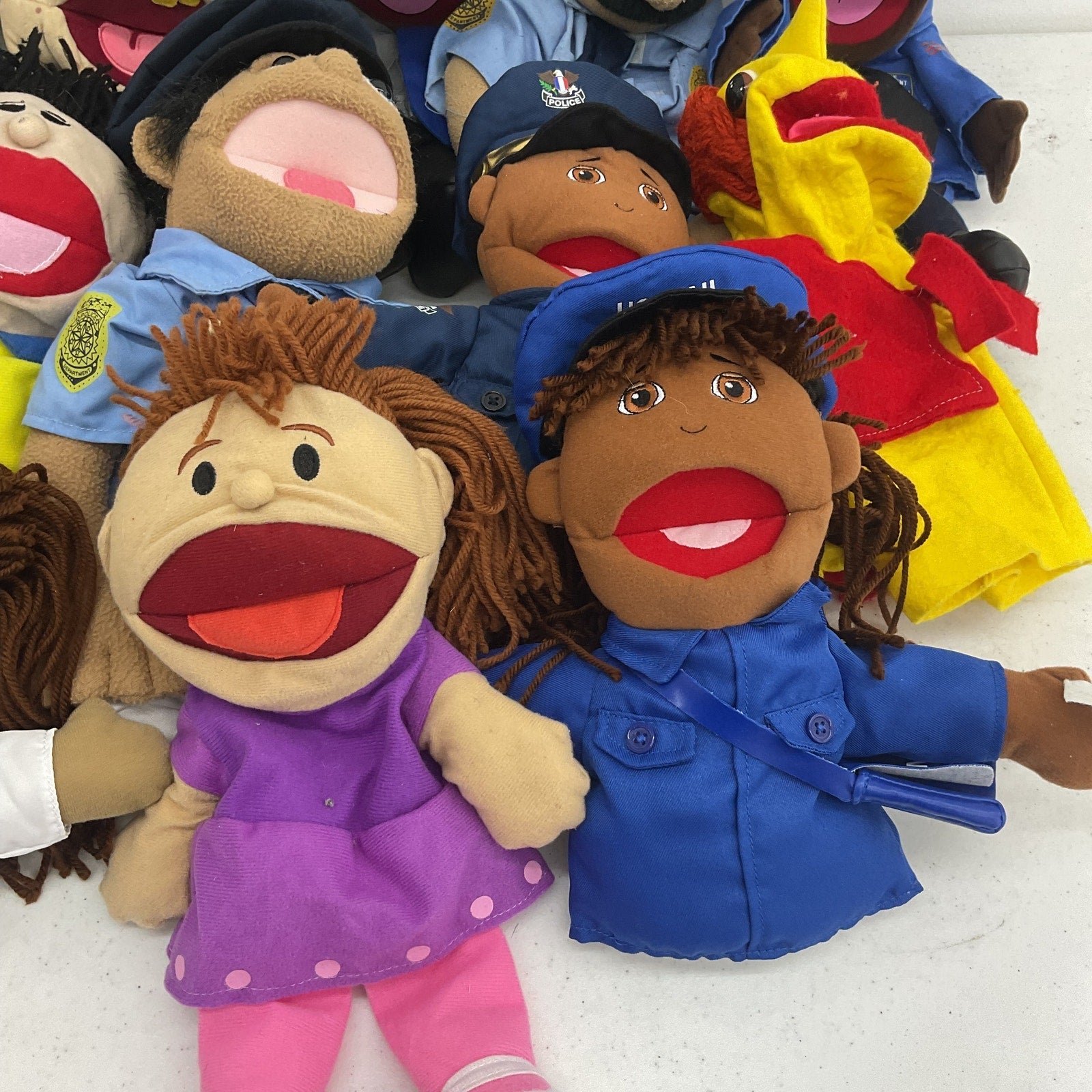 LOT Hand Plush Silly Puppets & Others Half Full Body Human Humanoid Preowned - Warehouse Toys