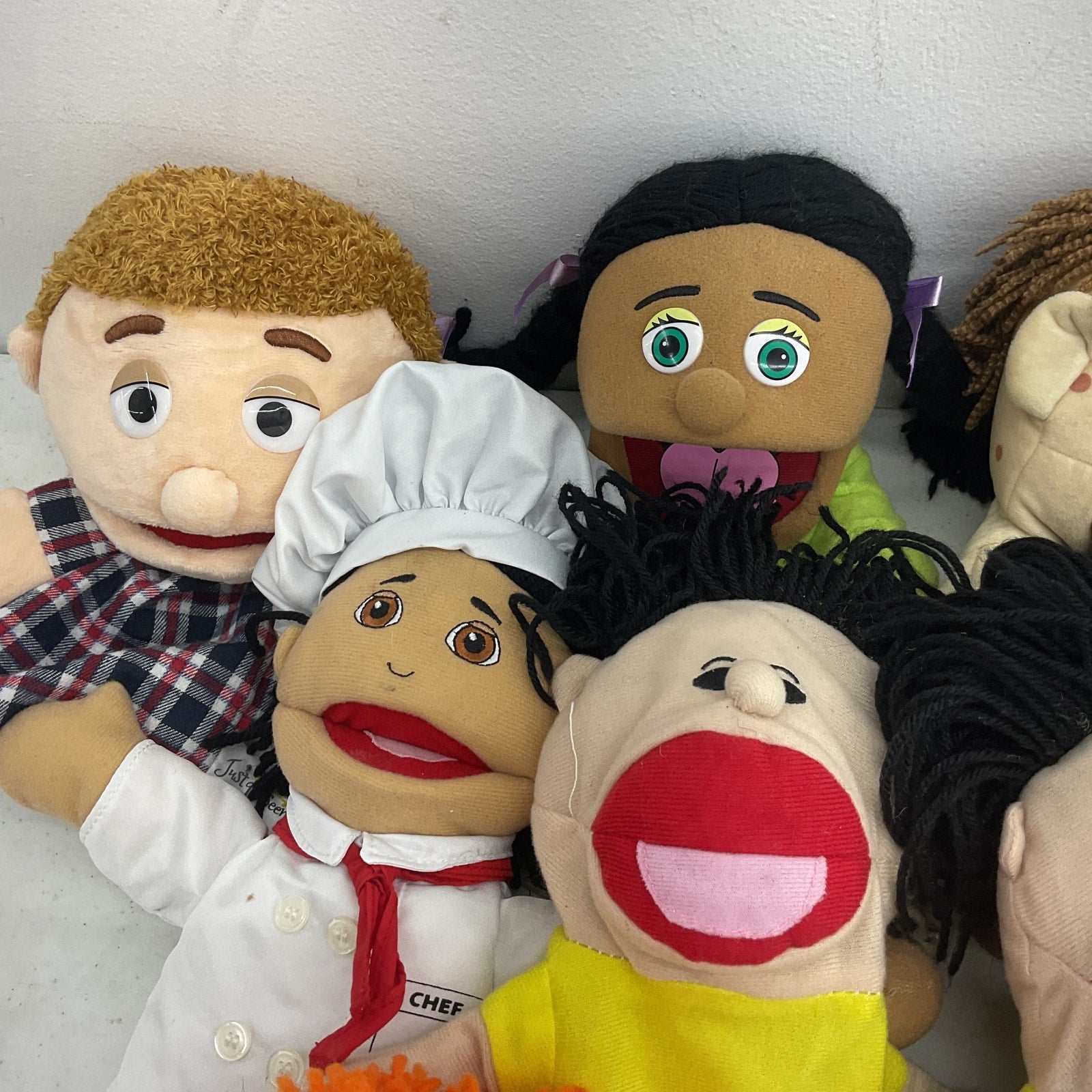 LOT Hand Plush Silly Puppets & Others Half Full Body Human Humanoid Preowned - Warehouse Toys