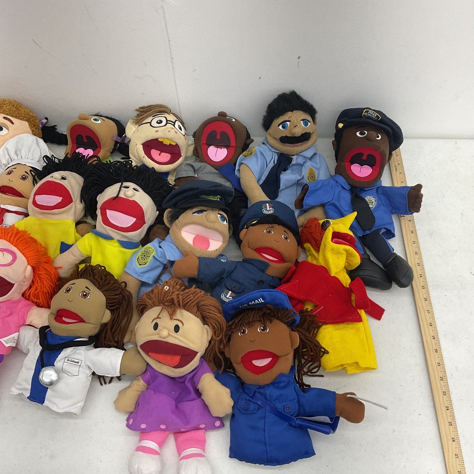 LOT Hand Plush Silly Puppets & Others Half Full Body Human Humanoid Preowned - Warehouse Toys