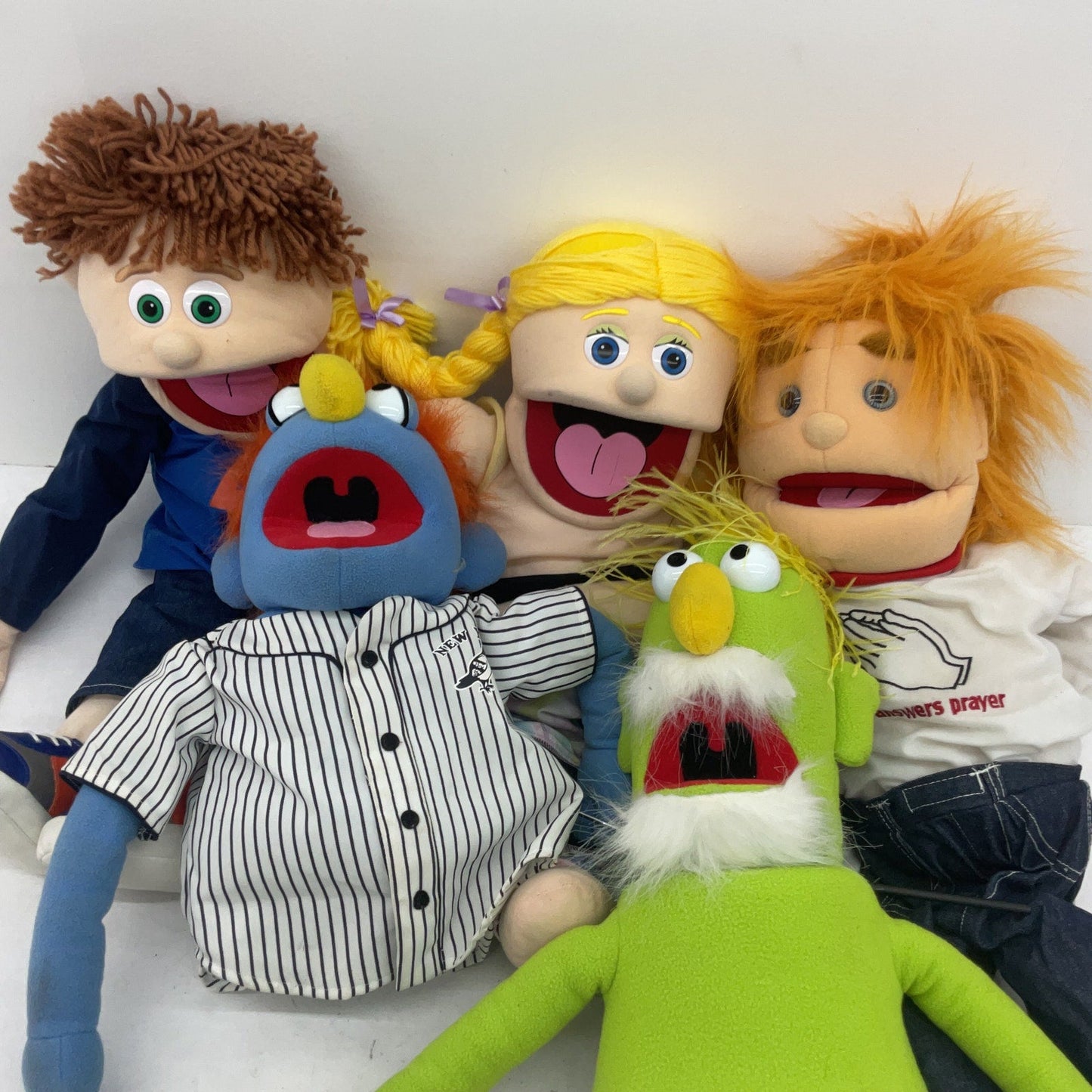 LOT Hand & Rod Plush Puppets Silly Sunny Muppets Human Half & Full Body Preowned - Warehouse Toys