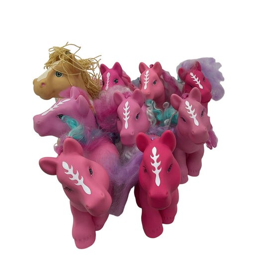 LOT Magic Meadows Wonder Pony Large Horse Toy Figures Poseable 12 lbs Pink - Warehouse Toys