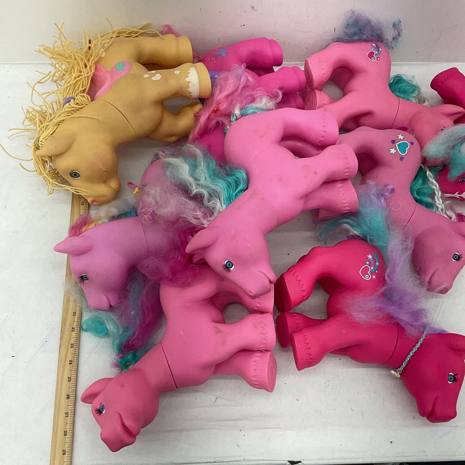 LOT Magic Meadows Wonder Pony Large Horse Toy Figures Poseable 12 lbs Pink - Warehouse Toys