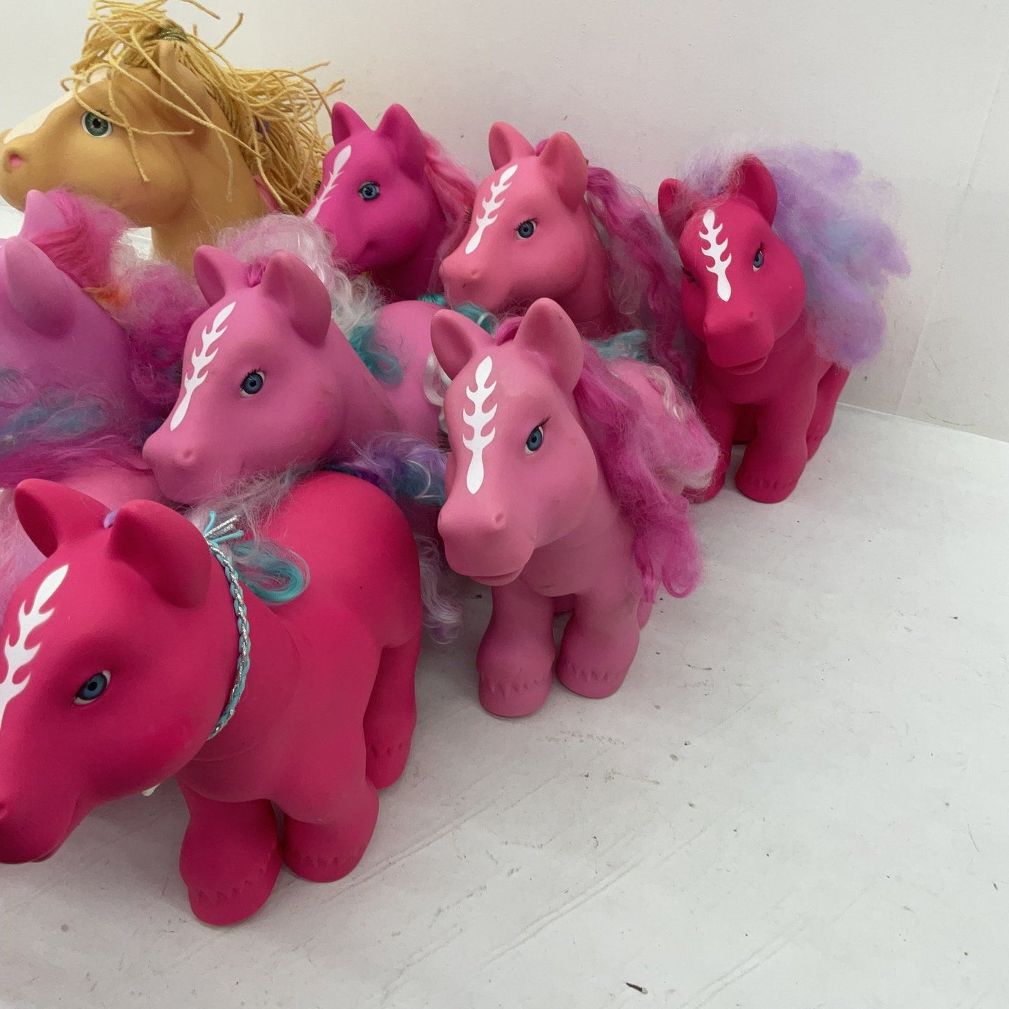 LOT Magic Meadows Wonder Pony Large Horse Toy Figures Poseable 12 lbs Pink - Warehouse Toys