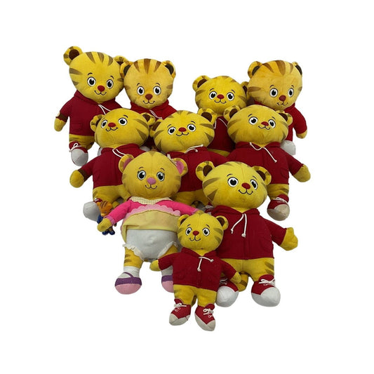 LOT of 10 Daniel Tiger's Neighborhood Stuffed Animal Plush Toy Figures - Warehouse Toys