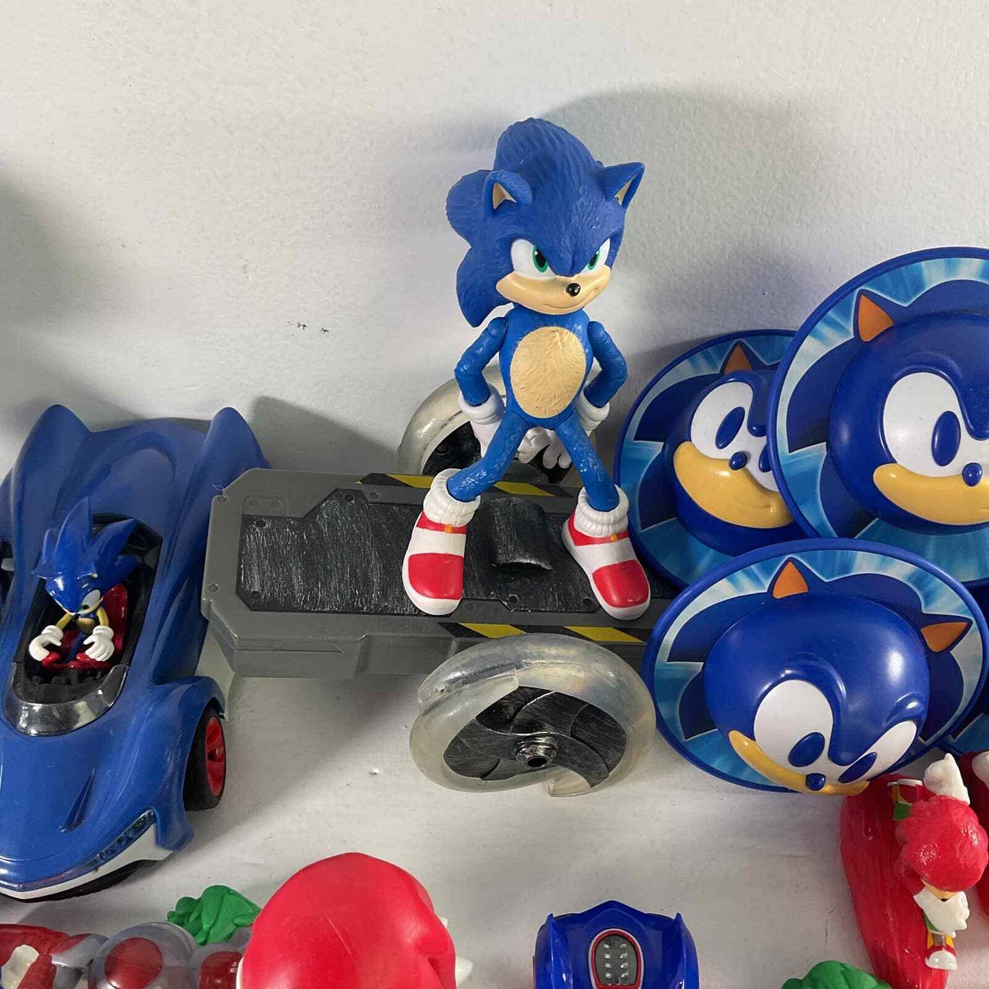 LOT of 10 Lb Sonic The Hedgehog Action Figures Cars Mini Knuckles Tails Amy Rose - Warehouse Toys