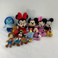 LOT of 11 Disney Plush Toy Figures Mickey Minnie Toy Story Inside Out Used - Warehouse Toys