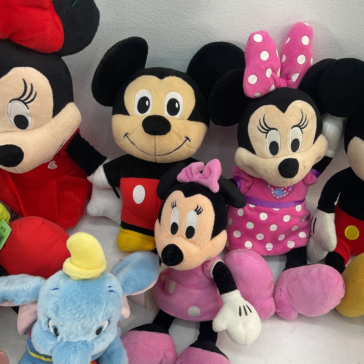 LOT of 11 Disney Plush Toy Figures Mickey Minnie Toy Story Inside Out Used - Warehouse Toys