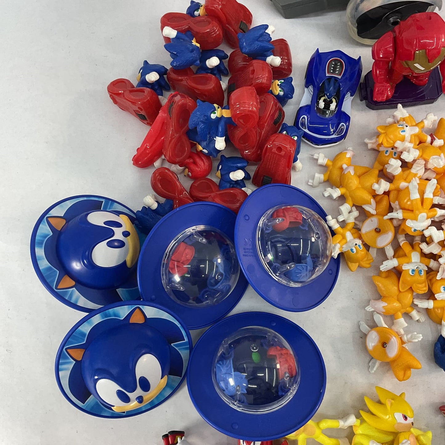 LOT of 12 lbs Sega Sonic the Hedgehog Action Figure Toys Knuckles Tails Used - Warehouse Toys