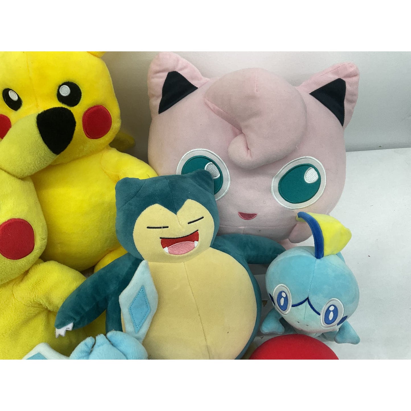 LOT of 12 Pokemon Cute Stuffed Plush Toy Dolls Figures Pikachu Jigglypuff Used - Warehouse Toys