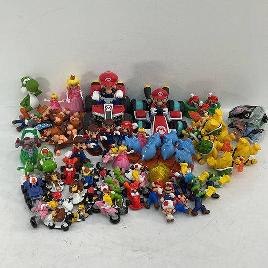 LOT of 13 lbs Super Mario Bros Mario Kart Action Toy Figures Donkey Kong Yoshi - Warehouse Toys