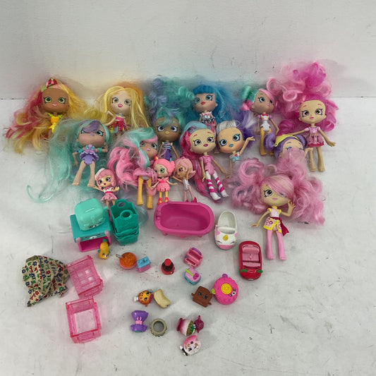 LOT of 2 lbs Shopkins Shoppies Fashion Doll Toy Figures Clothing Accessories - Warehouse Toys