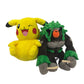 LOT of 2 Preowned Pokemon Gorilander Yellow Pikachu Large Plush Dolls Stuffed - Warehouse Toys