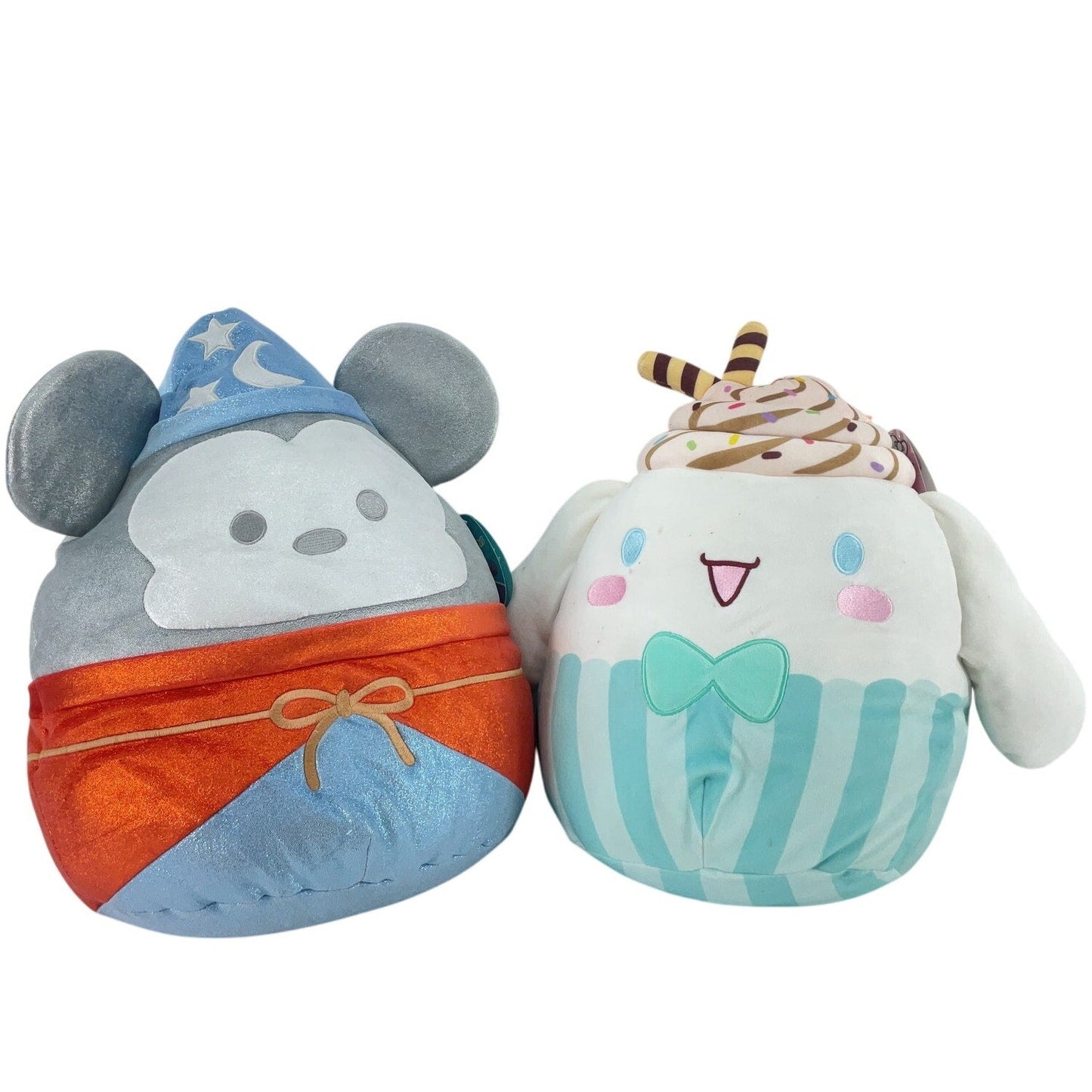 Lot of 2 Squishmallows Plush Sanrio Cinnamoroll Sorcerer’s Apprentice Preowned - Warehouse Toys