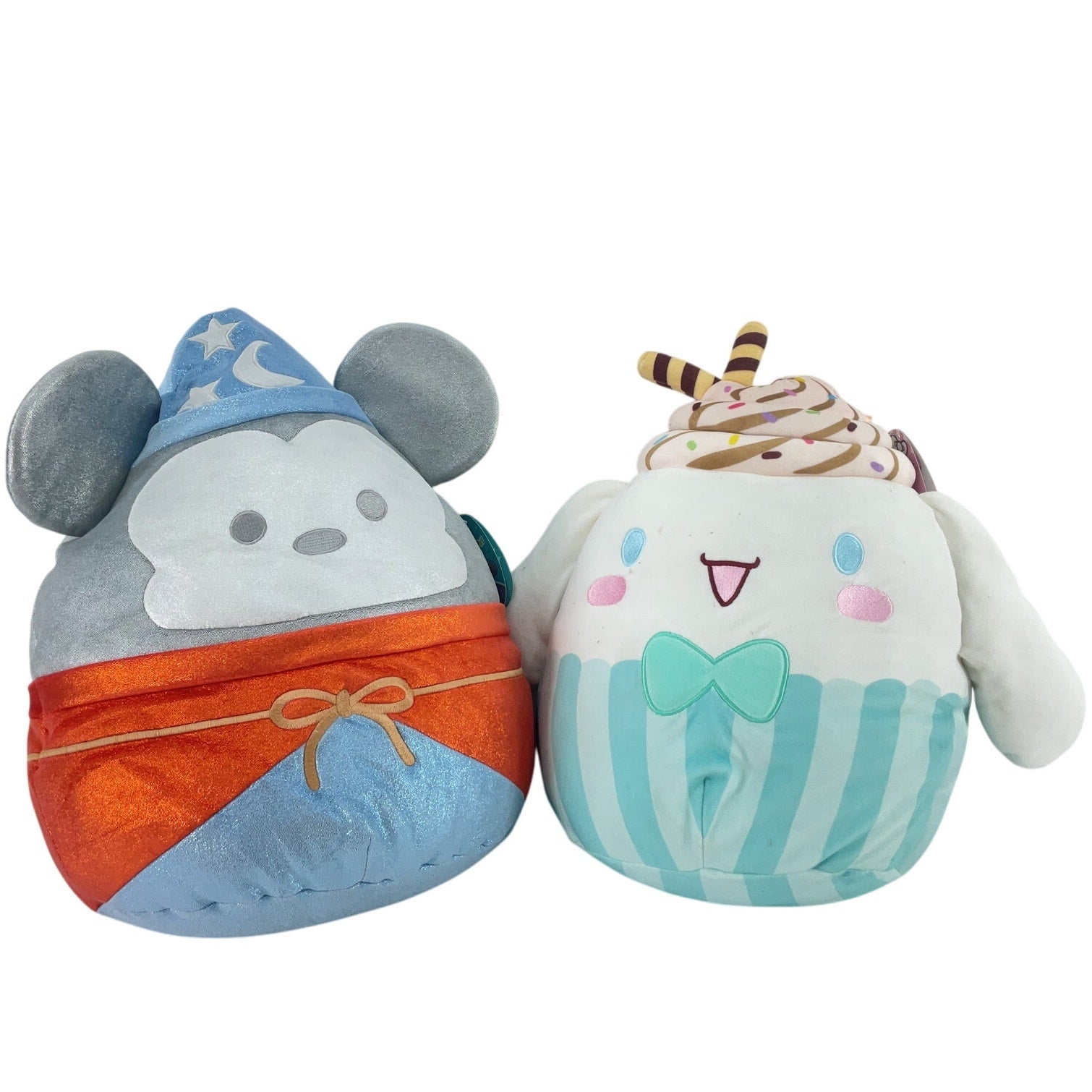 Lot of 2 Squishmallows Plush Sanrio Cinnamoroll Sorcerer’s Apprentice Preowned - Warehouse Toys