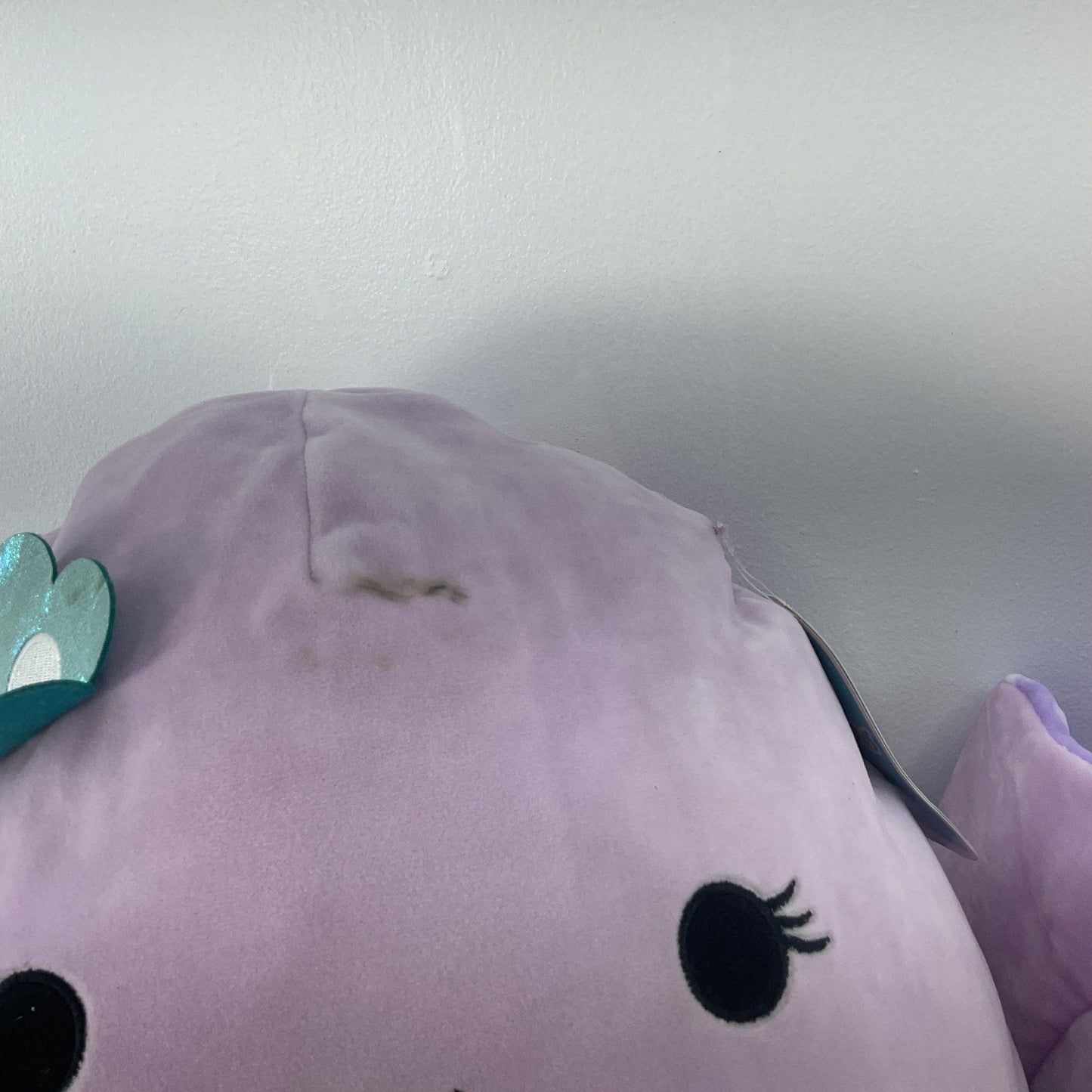 Lot of 2 Squishmallows Purple Octopus Stingray Stuffed Animal Plush Toy Preowned - Warehouse Toys