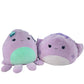 Lot of 2 Squishmallows Purple Octopus Stingray Stuffed Animal Plush Toy Preowned - Warehouse Toys