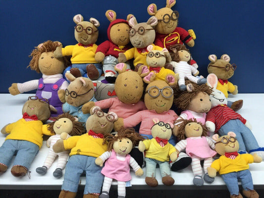 Lot of 20 VTG Arthur Playskool Hasbro 90s Marc Brown Plush toys Eden - Warehouse Toys