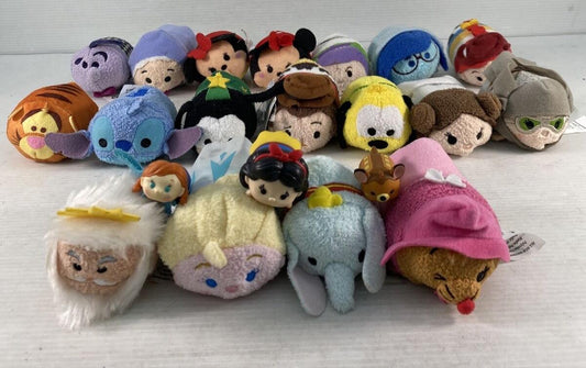 Lot of 21 Mixed Assorted Disney Tsum Tsum Stackable Plushies Toys Tiger Minnie L - Warehouse Toys