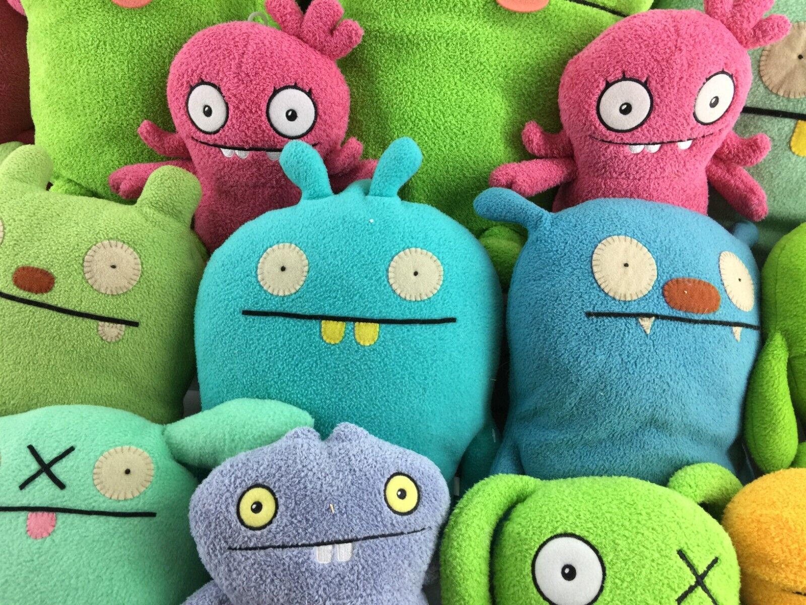 LOT of 26 Ugly Doll Animal Plush Toys Babos Bird Cozy Monster Jeero Plunko - Warehouse Toys