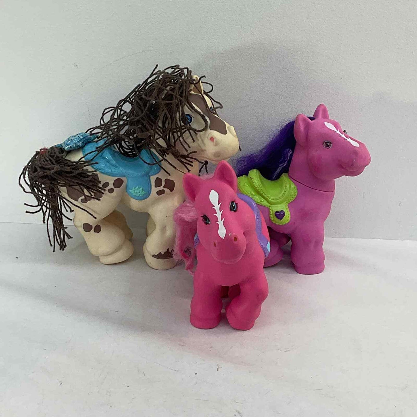 LOT of 3 Magic Meadows CPK Crimp N Curl Horse Pony Toy Figures Rosey - Warehouse Toys