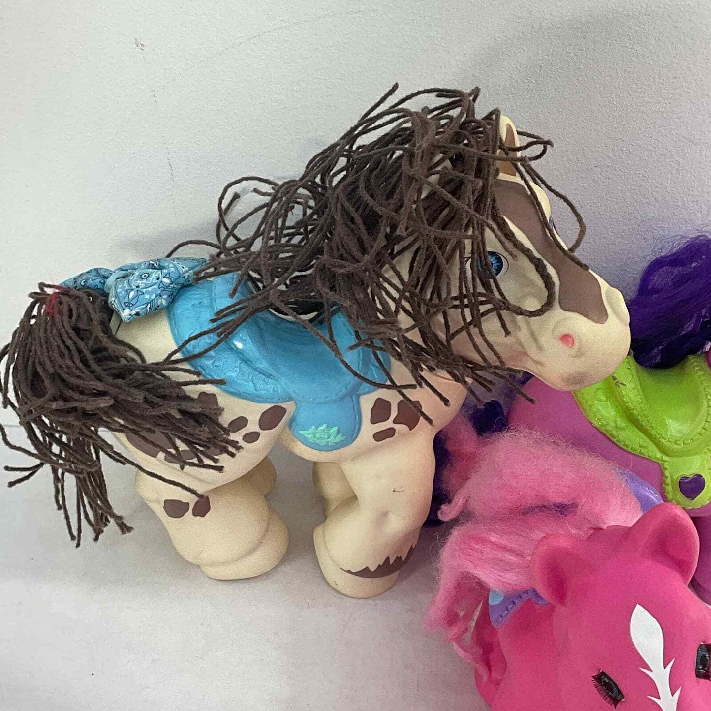 LOT of 3 Magic Meadows CPK Crimp N Curl Horse Pony Toy Figures Rosey - Warehouse Toys