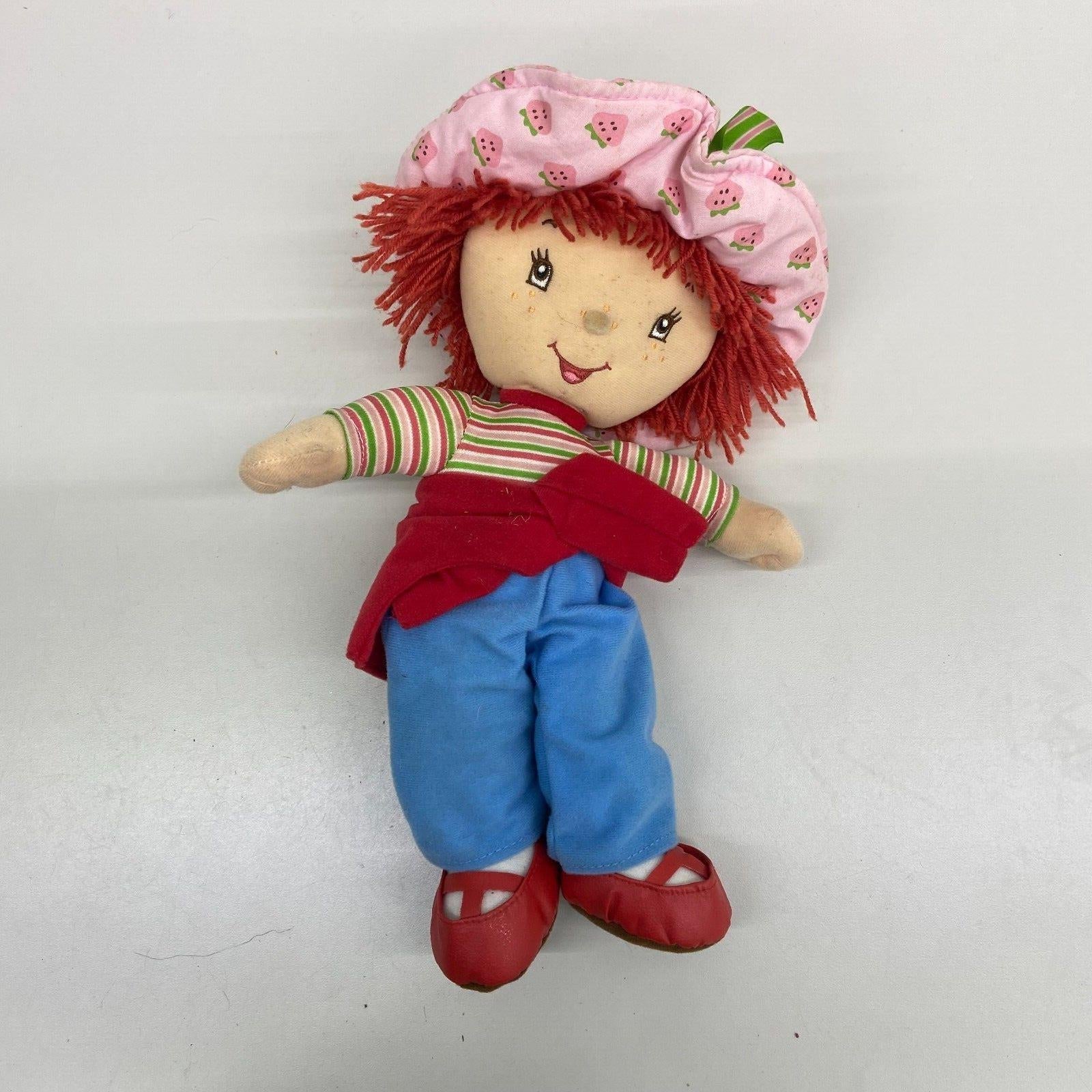 LOT of 3 Strawberry Shortcake Cute Plush Toy Doll Figures Used