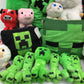 LOT of 38 Minecraft Mojang Tube Heroes Plush Toys Creepers Steve Pigs Used - Warehouse Toys