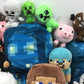 LOT of 38 Minecraft Mojang Tube Heroes Plush Toys Creepers Steve Pigs Used - Warehouse Toys