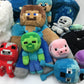 LOT of 38 Minecraft Mojang Tube Heroes Plush Toys Creepers Steve Pigs Used - Warehouse Toys