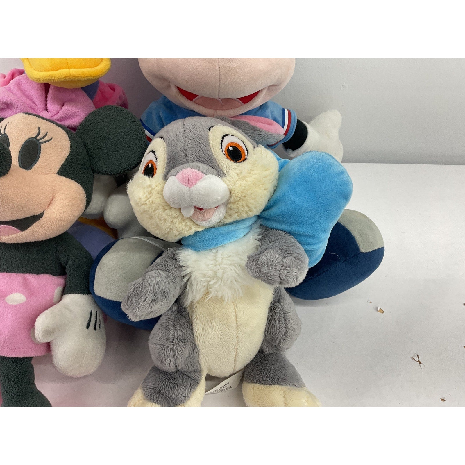 LOT of 4 Disney Stuffed Animals Plush Toy Figures Mickey Mousey Bunny - Warehouse Toys