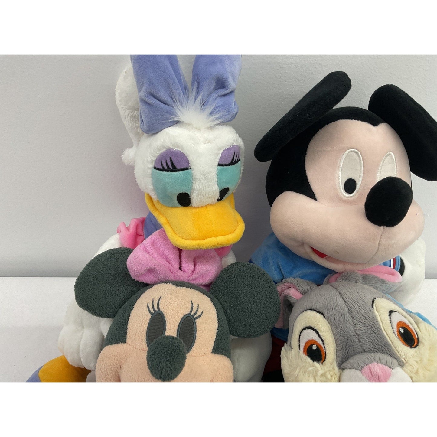 LOT of 4 Disney Stuffed Animals Plush Toy Figures Mickey Mousey Bunny - Warehouse Toys