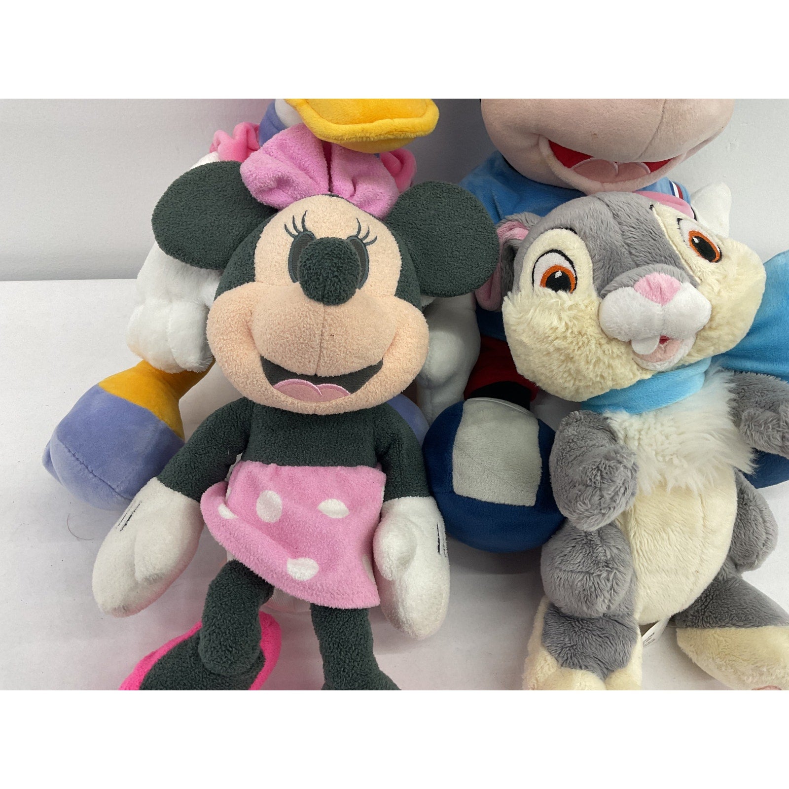 LOT of 4 Disney Stuffed Animals Plush Toy Figures Mickey Mousey Bunny - Warehouse Toys