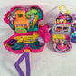 Lot of 4 Mattel Polly Pocket Compact Clamshell Play Sets Flamingo Cat Horse Pool - Warehouse Toys