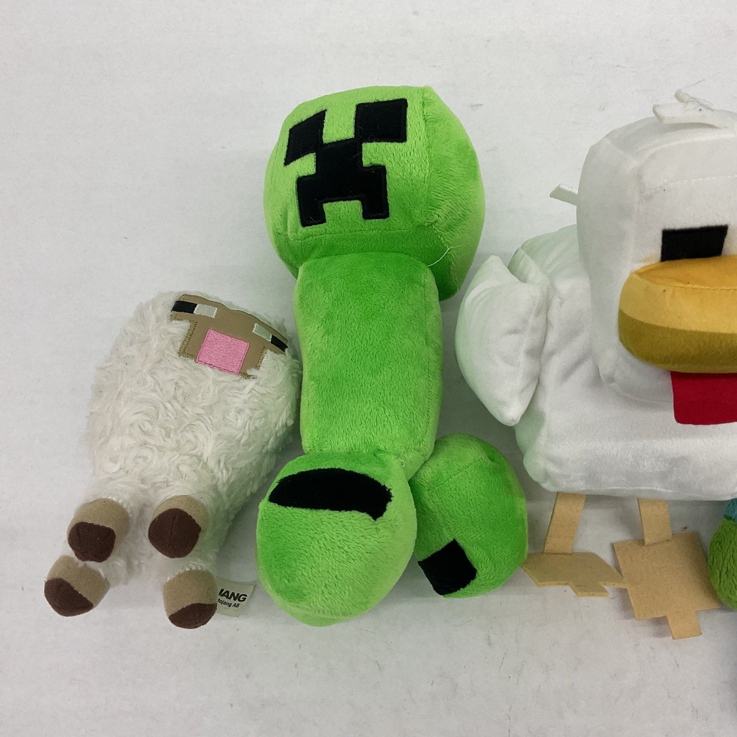 LOT of 4 Minecraft Stuffed Animal Monster Plush Toy Figures Zombie Creeper - Warehouse Toys