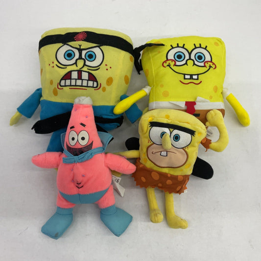 LOT of 4 Nickelodeon Spongebob Squarepants Stuffed Plush Toy Figures Patrick - Warehouse Toys