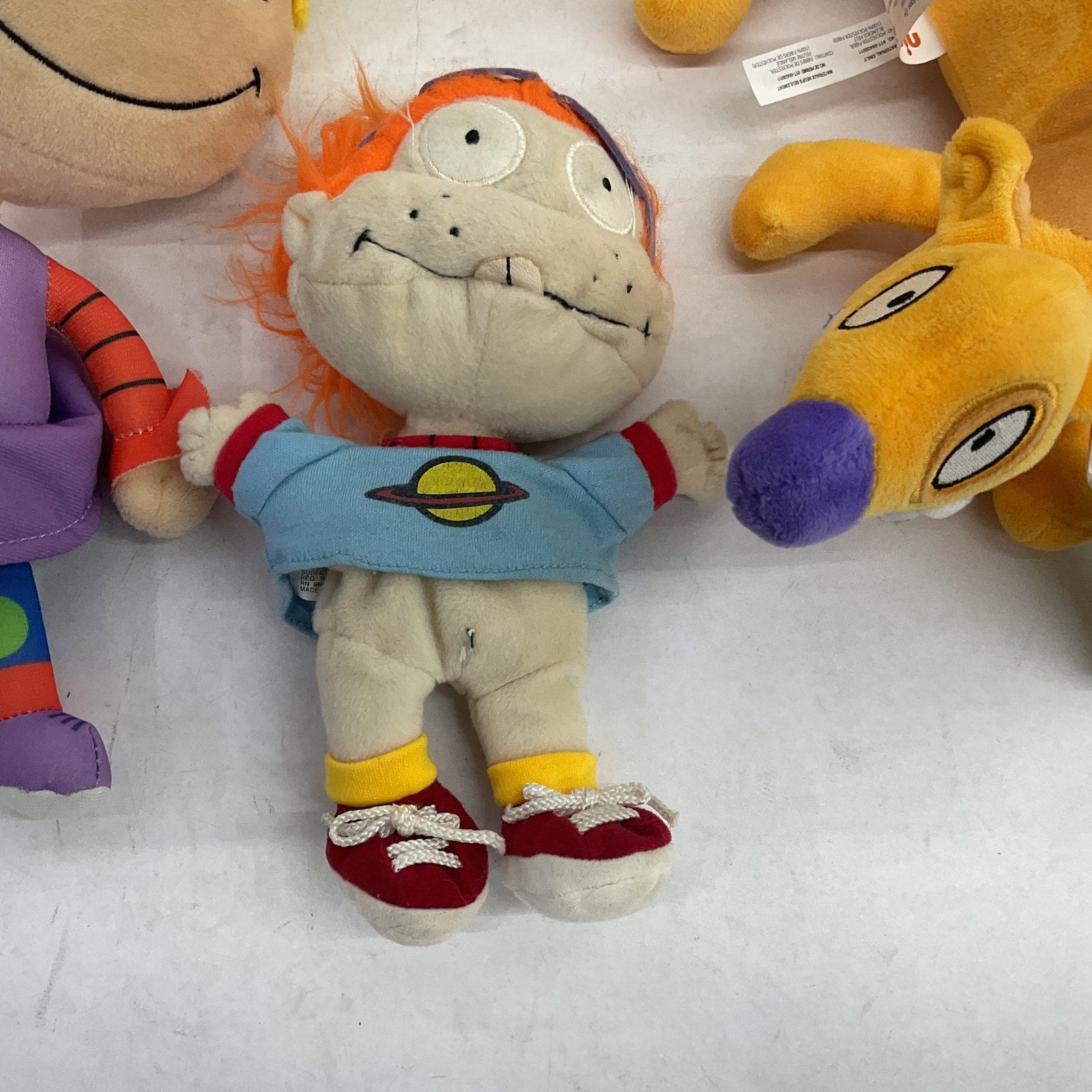 LOT of 4 Nickelodeon Stuffed Plush Toy Animal Figures Rugrats Cat Dog Angelica - Warehouse Toys