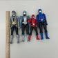 LOT of 4 Power Rangers Beast Morphers Action Figures Toys Red Blue Silver - Warehouse Toys