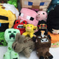 LOT of 41 Minecraft Mojang Tube Heroes Plush Toys Creepers Steve Pigs Used - Warehouse Toys