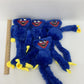 LOT of 5 Poppy Playtime Blue Huggy Wuggy Monster Scary Horror Plush Toys - Warehouse Toys