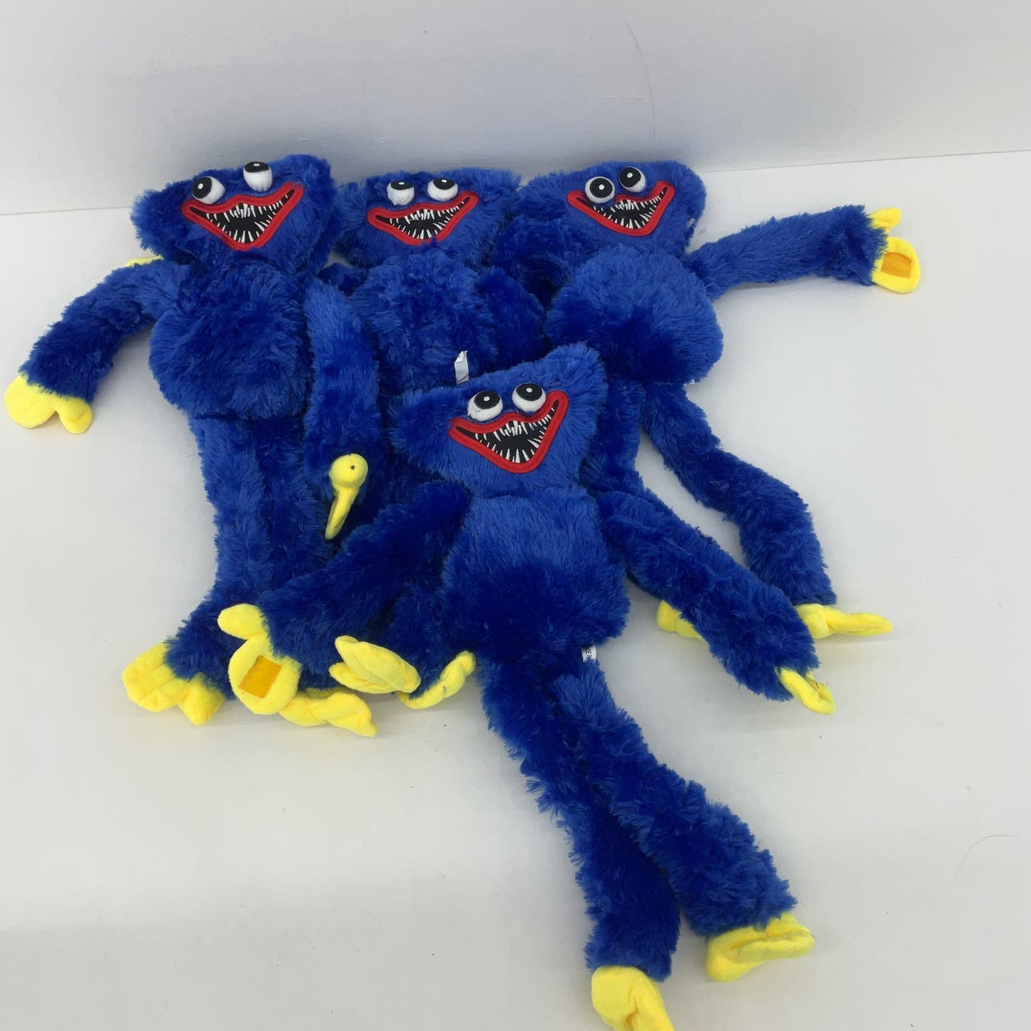 LOT of 5 Poppy Playtime Blue Huggy Wuggy Monster Scary Horror Plush Toys - Warehouse Toys