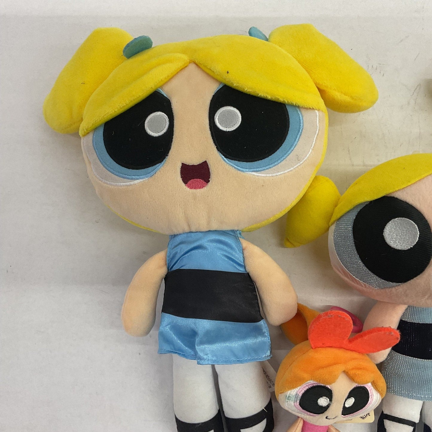 LOT of 5 Powerpuff Girls Plush Toy Doll Figures Buttercup Blossom Bubbles - Warehouse Toys