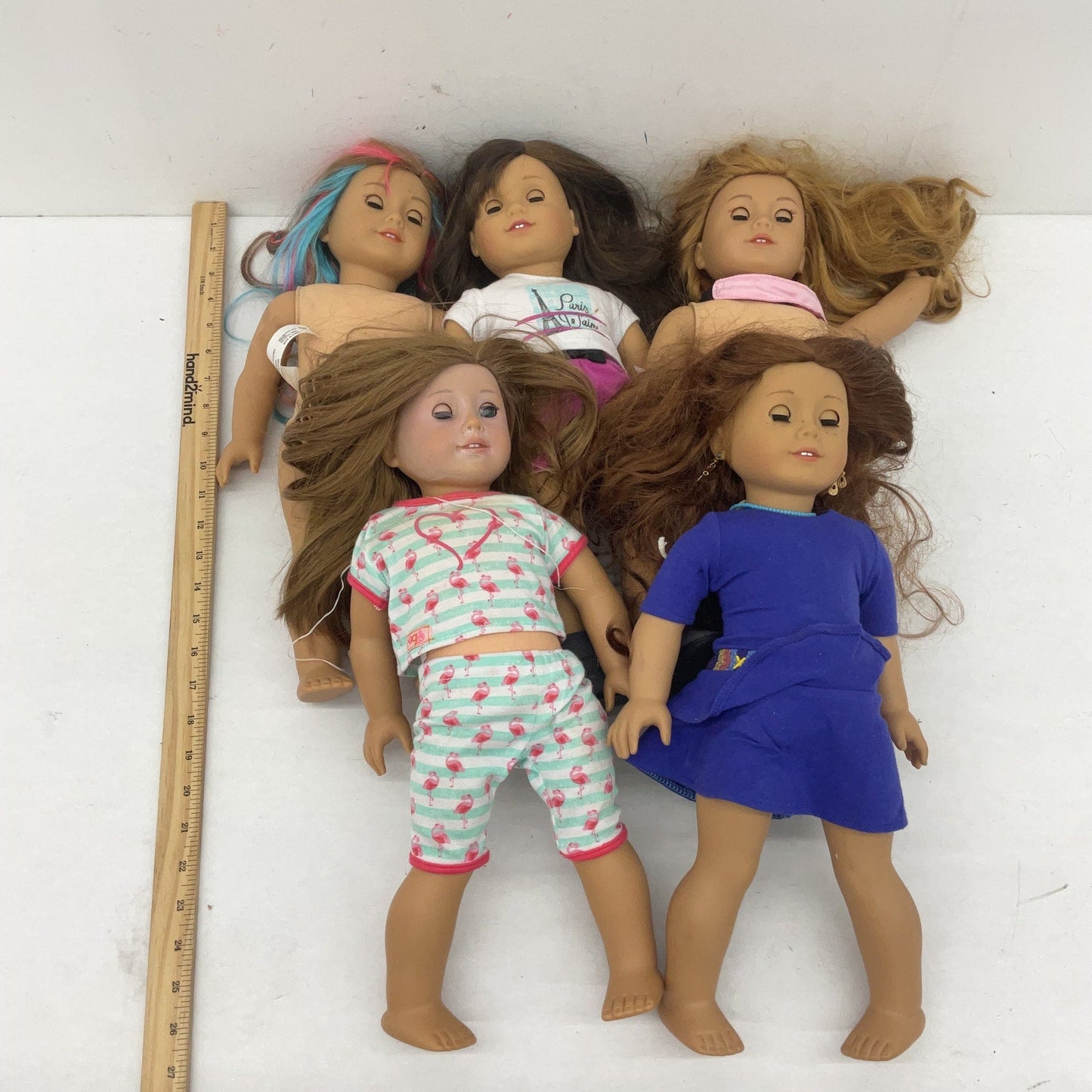 LOT of 5 Preowned American Girl Play Baby Dolls Little Girls Loose Random Mix - Warehouse Toys