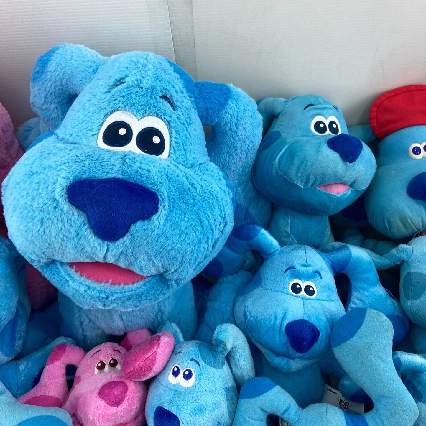 LOT of 50 Assorted Blues Clues Plush Toy Figures Interactive Blue Magenta - Warehouse Toys